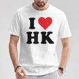 I Heart Hk Initials I Love HK First And Last Name H K Tシャツ 面白い贈り物