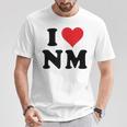 I Heart Nm Initials I Love NM First And Last Name N M Tシャツ 面白い贈り物