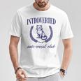 Introverted Antiocial Club 長袖tシャツ Tシャツ 面白い贈り物