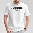 J'adore Paris、J'adore Paris、フランス フランスの都市 Tシャツ 面白い贈り物