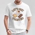 Kawaii'mores Let's Get Toast キュート 面白い キャンプ 駄洒落。 Tシャツ 面白い贈り物