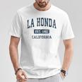 La Honda カリフォルニア Ca ビンテージ アスレチック スポーツデザイン Tシャツ 面白い贈り物