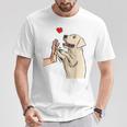 Labrador Retriever Love Golden Lab Mamma Papà Maglietta Regalos divertidos
