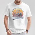 Las Leyendas Nacen En Julio 1958 Hombre Retro Camiseta unisex Regalos divertidos