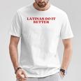 Latinas Do It Better Y2k Aesthetic Tシャツ 面白い贈り物