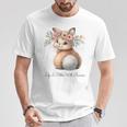 Life Is Better With Bunnies 水彩 ウサギ 花柄 ウサギ Tシャツ 面白い贈り物