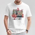 London Uk イギリス ノベルティ グラフィック お土産 ロンドン Tシャツ 面白い贈り物