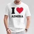 I Love Admira Tシャツ 面白い贈り物
