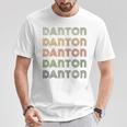 Love Heart Danton グランジ ビンテージスタイル ブラック ダントン 長袖tシャツ Tシャツ 面白い贈り物