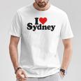 I Love Heartydneyyd Namee Australia Tシャツ 面白い贈り物