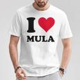 I Love Mula Tシャツ 面白い贈り物