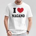 I Love Nagano 長野大好き Tシャツ 面白い贈り物