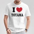 I Love Toyama 富山大好き Tシャツ 面白い贈り物