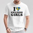 I Lovewedish Girls Tシャツ 面白い贈り物