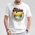 Maine Usa ハイキング ハイカー バックパッカー ハイキング 山 アウトドア 長袖tシャツ Tシャツ 面白い贈り物
