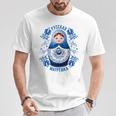 Matryoshka ロシア人形 Gzhelより Tシャツ 面白い贈り物