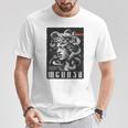 Medusa Backprint 女神の蛇 ギリシャ神話 バックプリント メデューサ Tシャツ 面白い贈り物