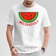 Meloncholy 面白い スイカ しゃれ フルーツ好き。 Tシャツ 面白い贈り物