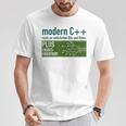 Modern C リッチなナチュラルビットとバイトプログラミング Tシャツ 面白い贈り物