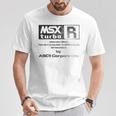 Msx Turbo R グリーン&ストーンウォッシュ効果 Tシャツ 面白い贈り物