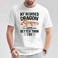 My Bearded Dragon Eats Better Than I Do トカゲ爬虫類 Tシャツ 面白い贈り物