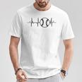 My Heart Beats Foroftball ソフトボーラー ハートビート Tシャツ 面白い贈り物