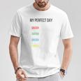 My Perfect Day、サッカー 長袖tシャツ Tシャツ 面白い贈り物