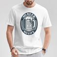 No Beer No Life ヴィンテージ飲料 ビール愛好家向け 左胸 Tシャツ 面白い贈り物