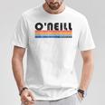O'neill Ne Hometown Pride Retro 70年代80年代スタイル Tシャツ 面白い贈り物