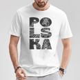 Polska Flag Eagle Polski Pride ポーランドヘリテージデザイン Tシャツ 面白い贈り物
