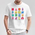 Pre-K Teachershape Learning 教育者向け 算数の日 Tシャツ 面白い贈り物