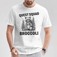Questquad ブロッコリー 面白い 猫好き Tシャツ 面白い贈り物