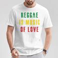 Reggae Is Music Of Love 長袖tシャツ Tシャツ 面白い贈り物