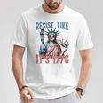 Resist Like It's 1776 No Kings Liberty Statue 4Th Of July T-Shirt Unique Gifts