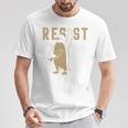 Resist Penguins Activism グラフィック Wetand With Penguins 長袖tシャツ Tシャツ 面白い贈り物