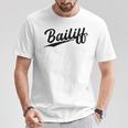 Retrowoosh Job Title Bailiff Tシャツ 面白い贈り物