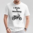 I Ride A Monkey オートバイ ミニバイクシャツ Tシャツ 面白い贈り物