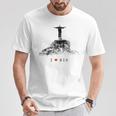 Rio De Janeiro リオデジャネイロのスカイライン イエスキリストの像 ブラジル 愛 Tシャツ 面白い贈り物