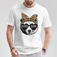 Sister Bear Face Sunglasses Big Little Sister Mother's Day T-Shirt Personalized Gifts