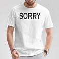 Sorry Das Icho Groß Tシャツ 面白い贈り物