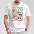 Speech Therapy Is My Jam Boho Floral Speech Pathology Slp T-Shirt Unique Gifts