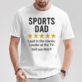 Sports Dad Loud In Thetands MVP 引用 Tシャツ 面白い贈り物