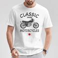Sr400 ブラックスポーク クラシックバイク モーターサイクリスト オートバイ Tシャツ 面白い贈り物