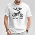 Sr500 ブラック クラシックバイク モーターサイクリスト オートバイ Tシャツ 面白い贈り物