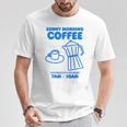 Sunny Morning Coffee Xundayun Delicious Coffee バックプリント Tシャツ 面白い贈り物