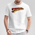 Super Daduperdad uperhero Dad Tシャツ 面白い贈り物