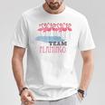 Team Flamingo キュート フラミンゴシャツ 素晴らしい夏用シャツ Tシャツ 面白い贈り物