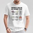 Things I Do Mypare Time 馬 面白い 乗馬 メンズ レディース Tシャツ 面白い贈り物