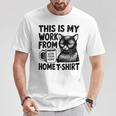 This Is My Work From Homearcastic Cat Remote Worker Tシャツ 面白い贈り物