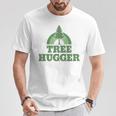 Tree Hugger 環境保護主義者 ヴィンテージ レトロ 自然愛好家 長袖tシャツ Tシャツ 面白い贈り物